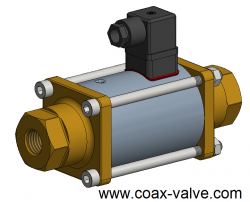 2/2 coaxial solenoid valve normally open