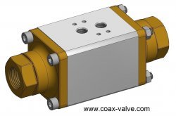 2/2 Pneumatic coaxial valve normally closed