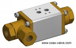 3/2 way externally operated coax valve normally closed