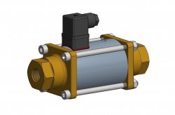 2/2 way solenoid coax valve