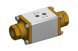 2/2 coax pneumatic valve